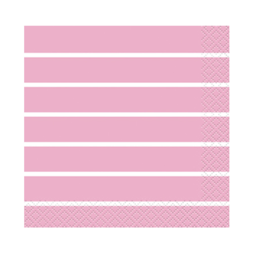 Serv. Gde Striped Lovely Pink 16pz