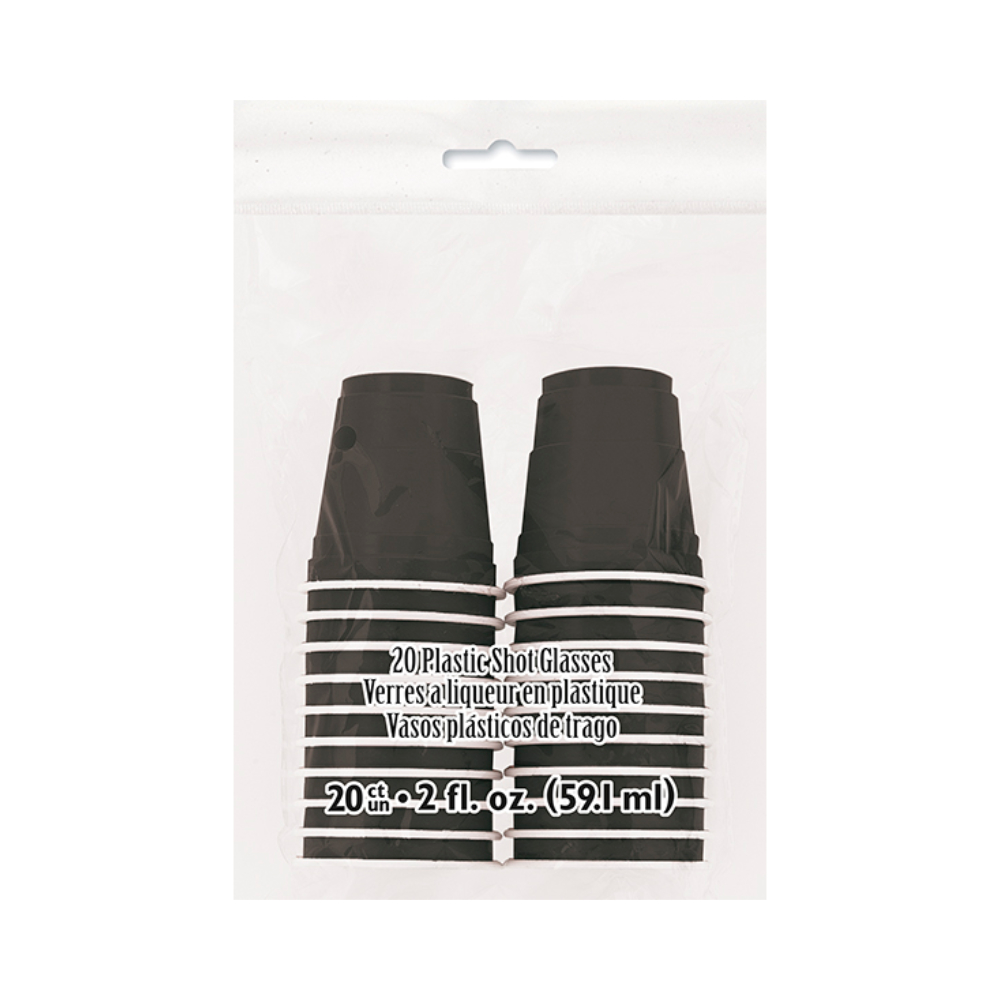Vaso Shot Negro 20pz