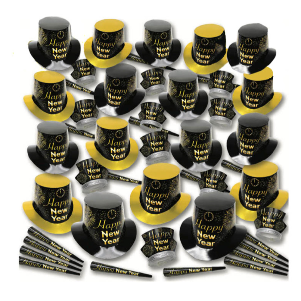 816-100 Gold Fireburst Party Kit for 100