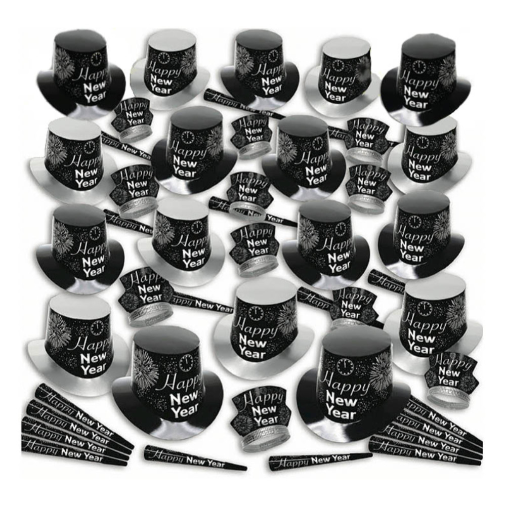 817-100 Silver Fireburst Party Kit for 100