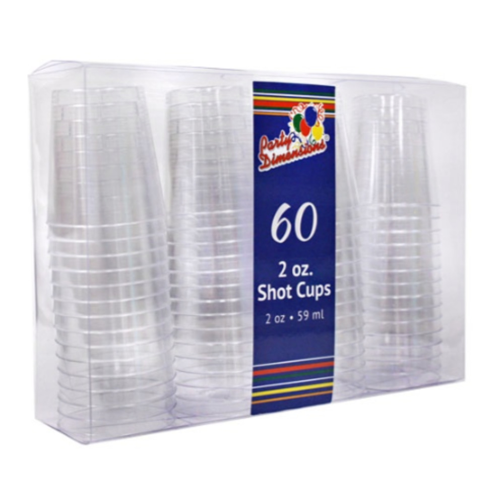 Shot Transparente 2oz 60pz