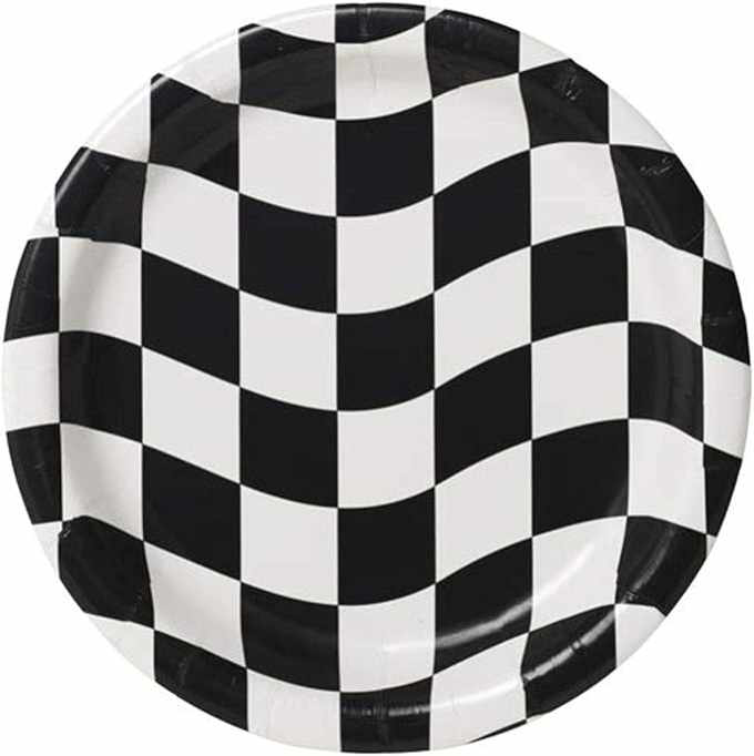 Plato 9 Black and White Check 8pz
