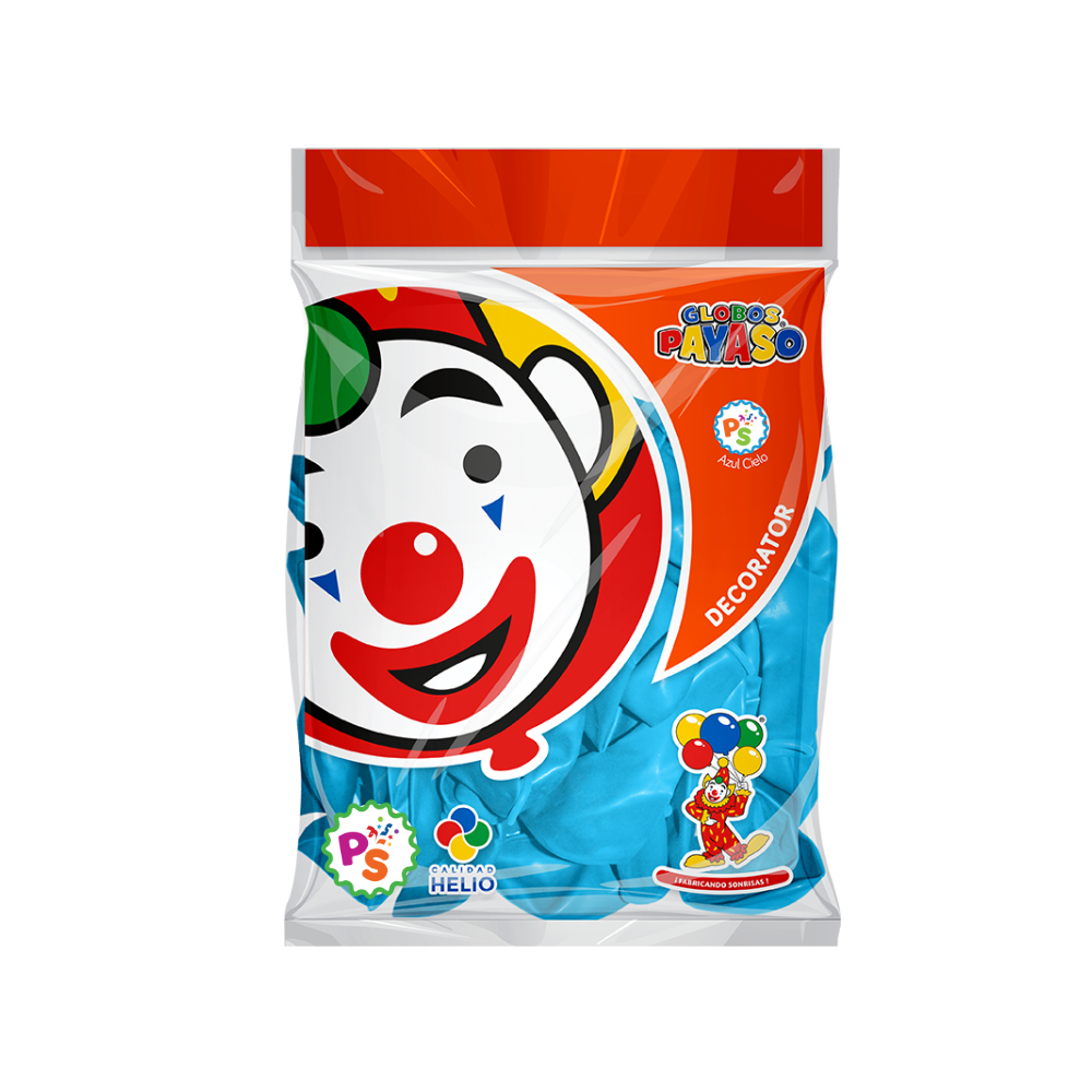 Globo 05" Azul Cielo 100pz