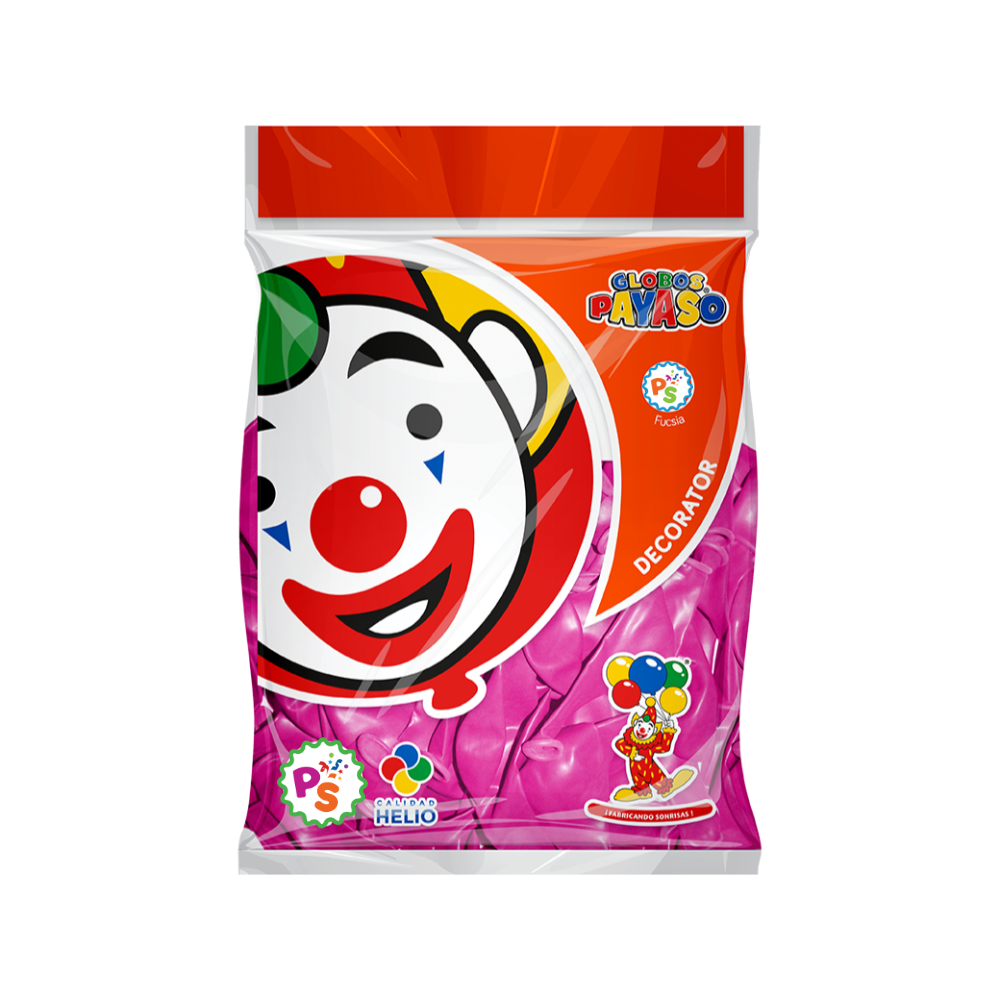 Globo 05" Fucsia 100pz