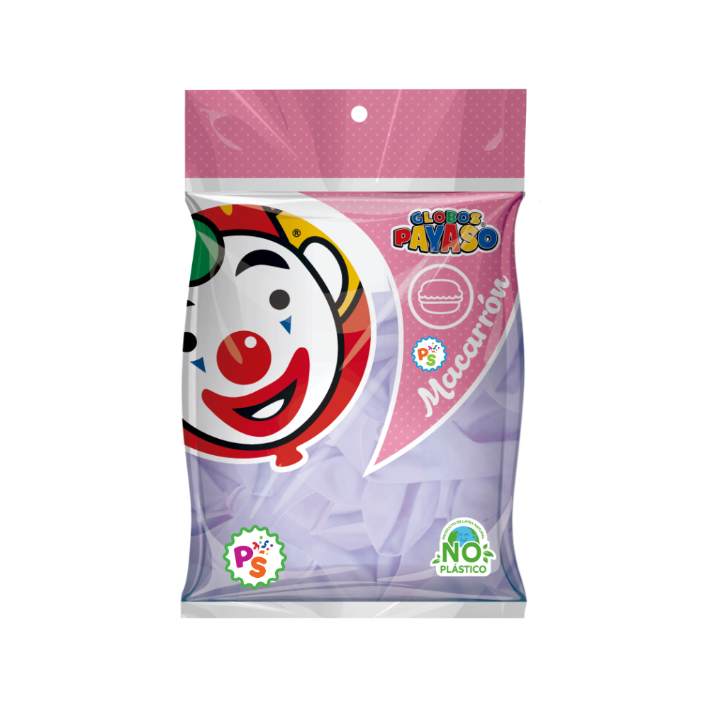 Globo 05" Macarrón Uva 50pz
