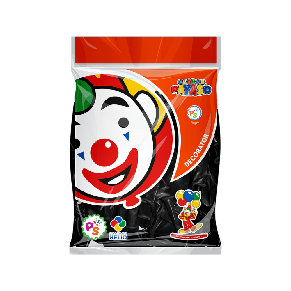 Globo 05" Negro 100pz
