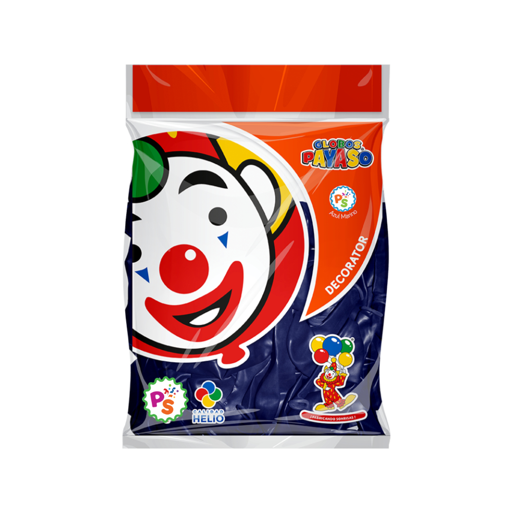 Globo 09" Azul Marino 50pz