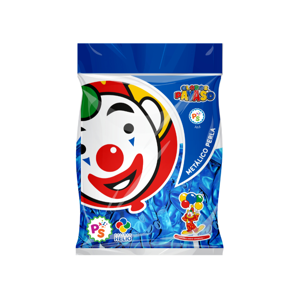 Globo 09" Azul Perla 50pz