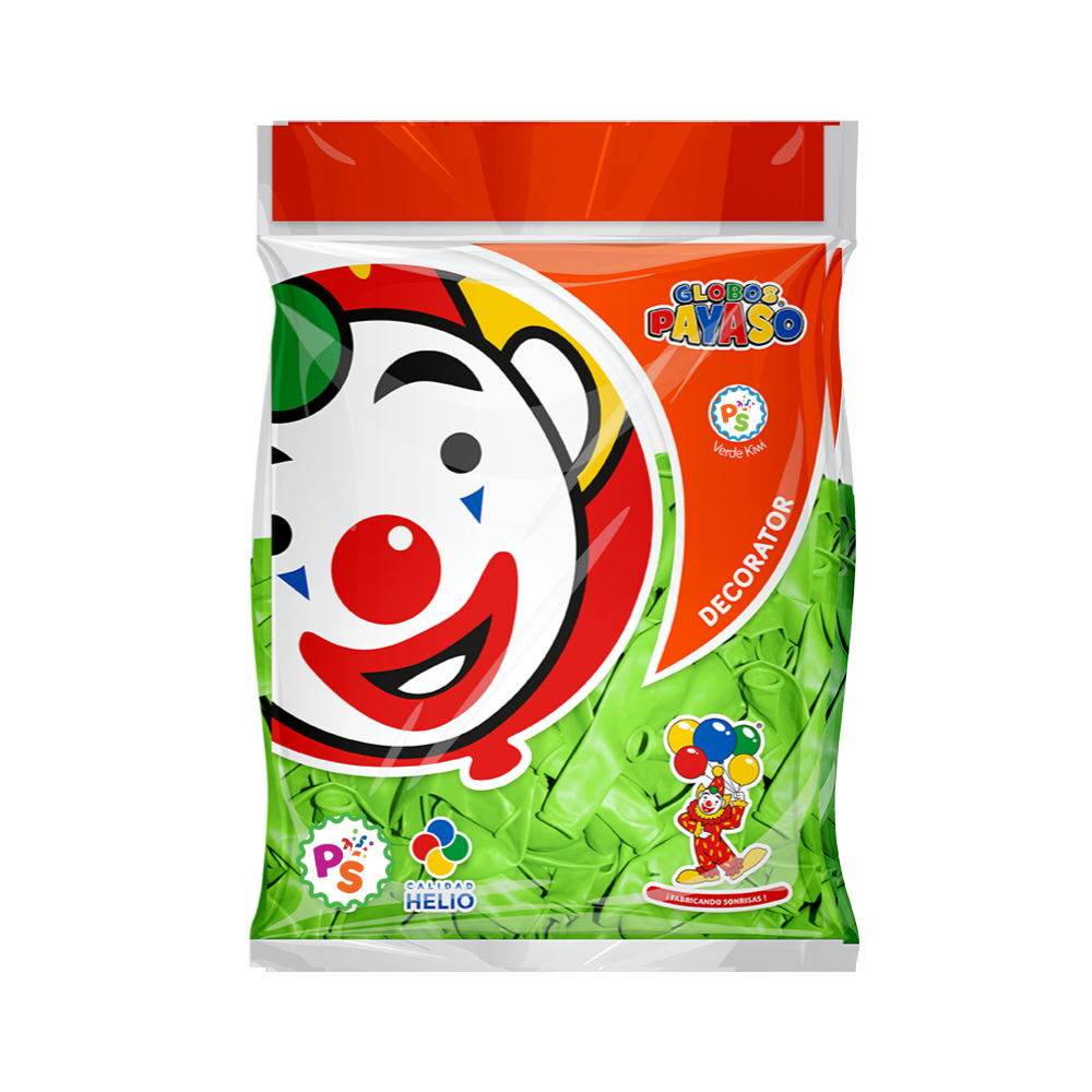 Globo 09" Verde Lima 50pz
