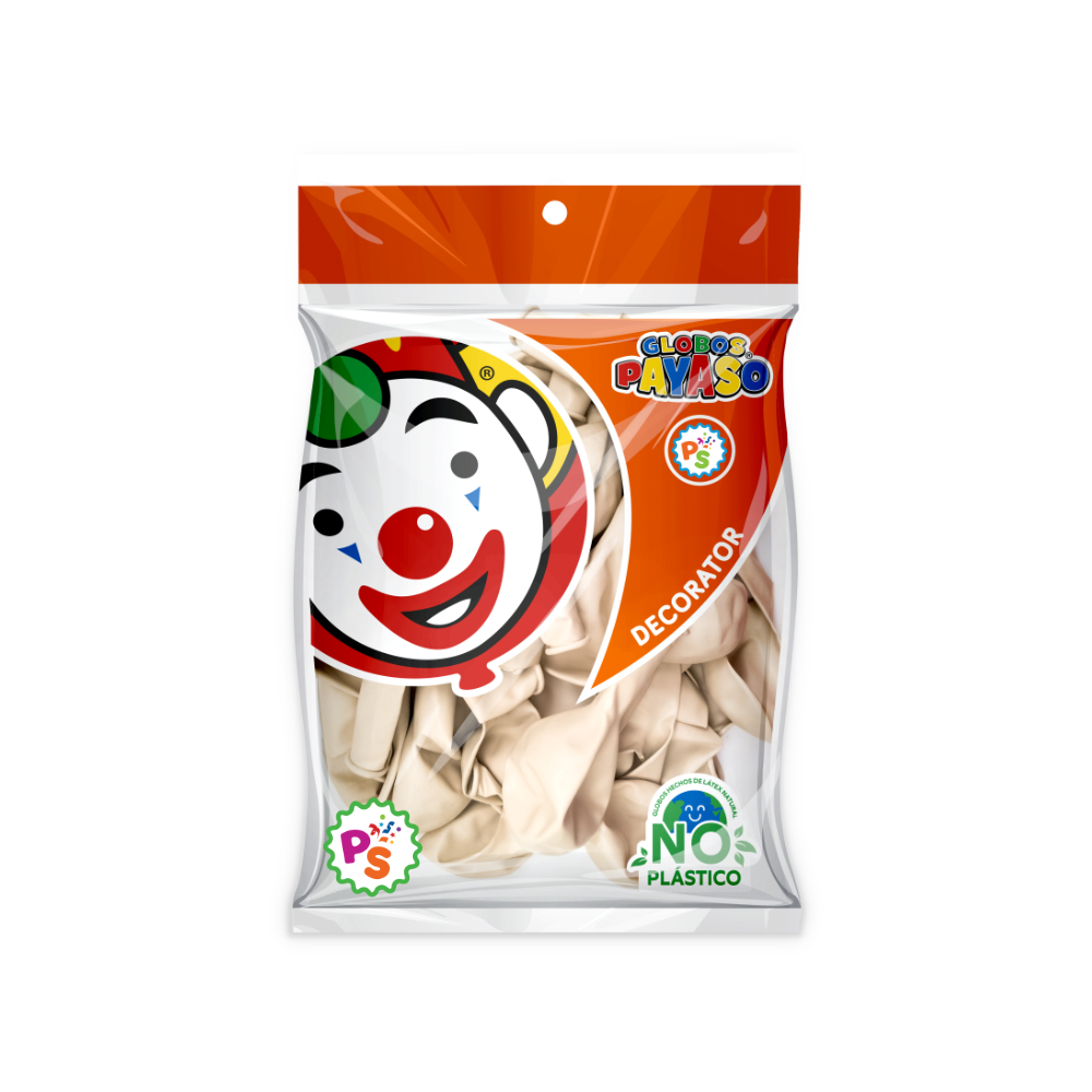 Globo 09" Vintage Fosil 50pz