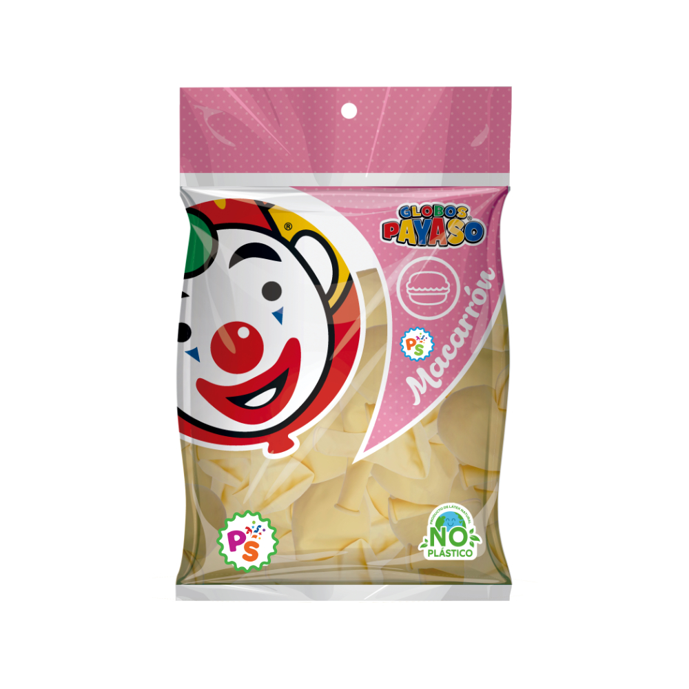 Globo 12" Macarrón Vainilla 50pz