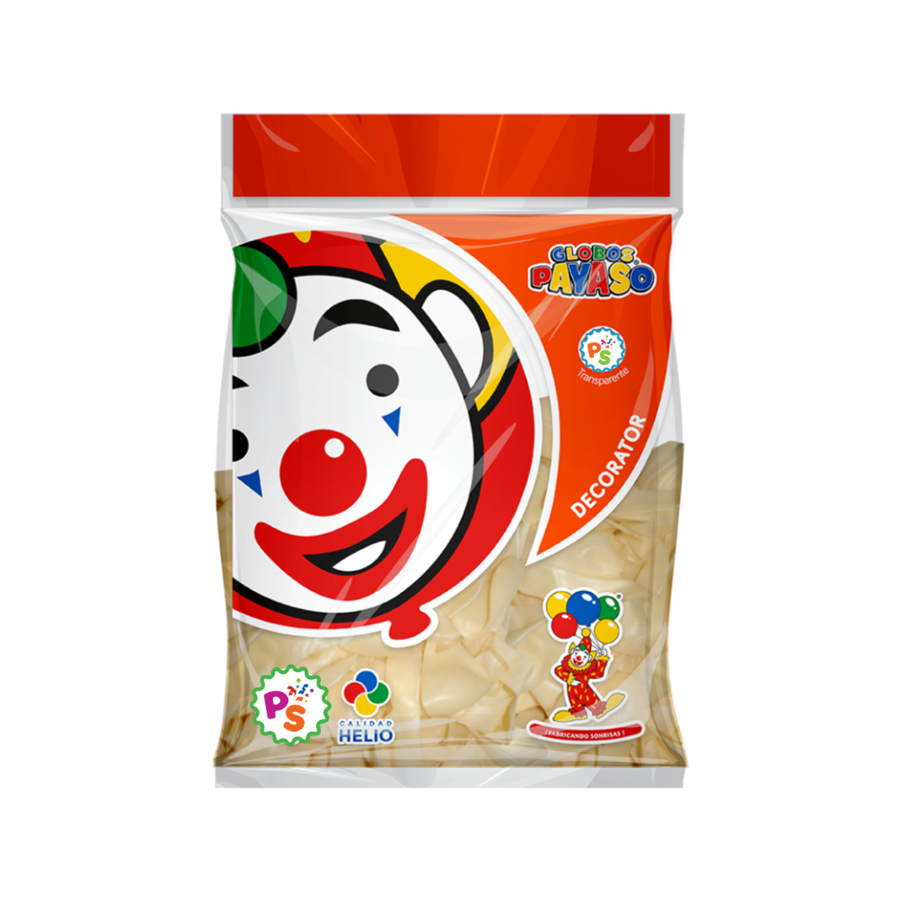 Globo 12” Transparente 50pz