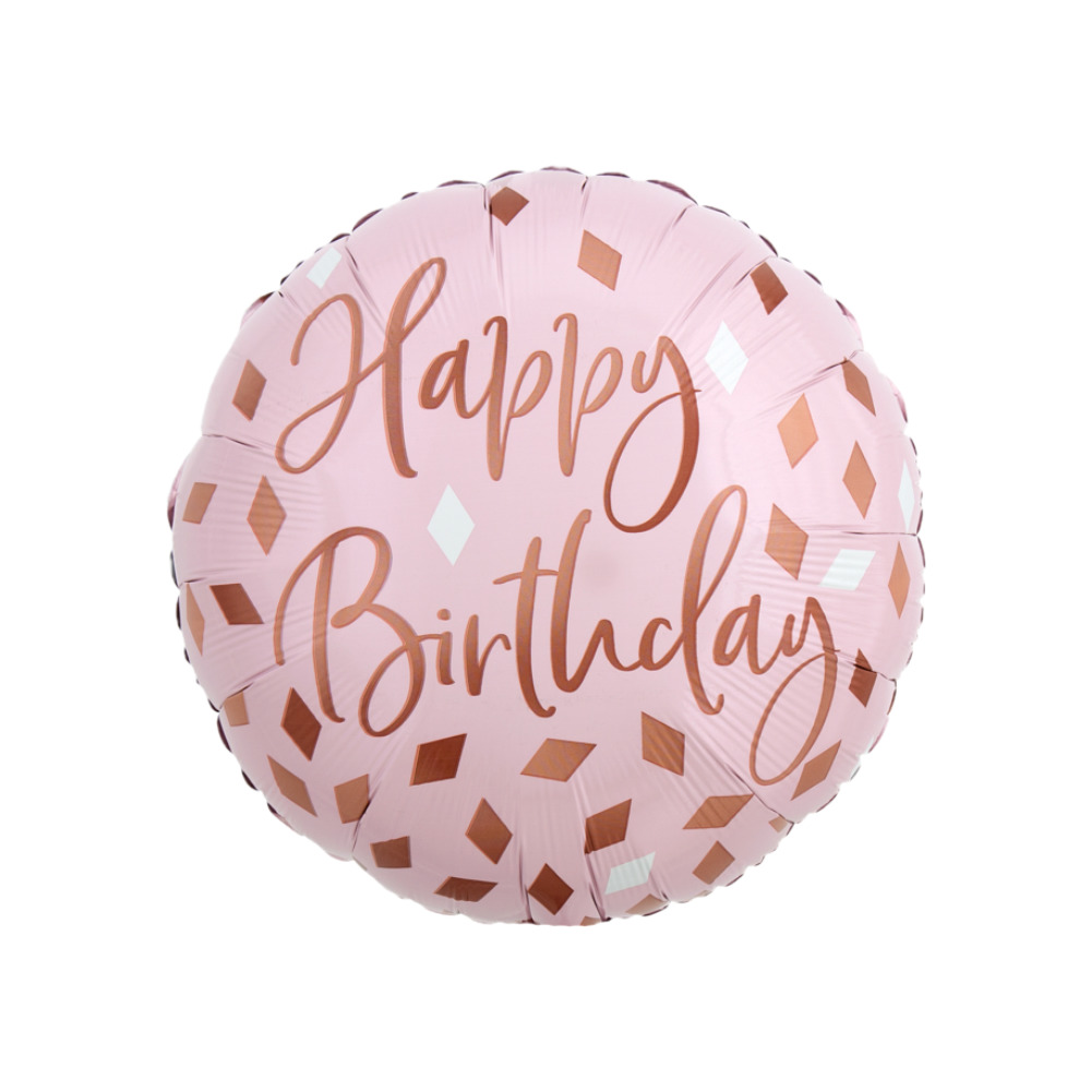 HB08 Globo 18" Blush Birthday
