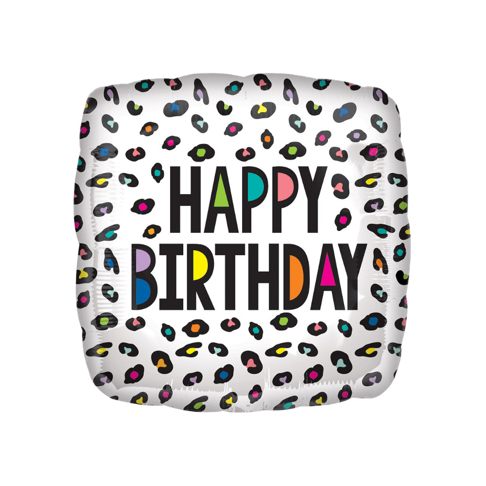 HB43 Globo 18" Rainbow Leopard