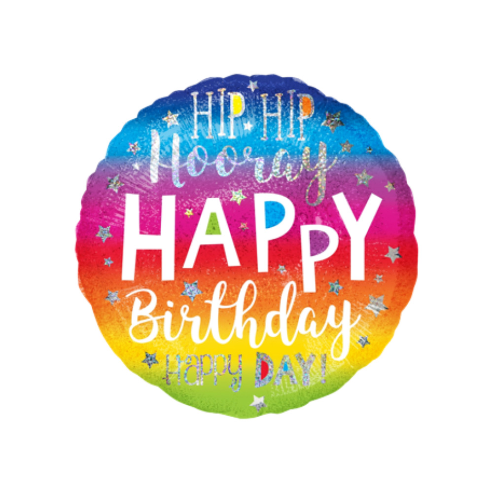 HB04 Globo 18" Hip Hip Hooray
