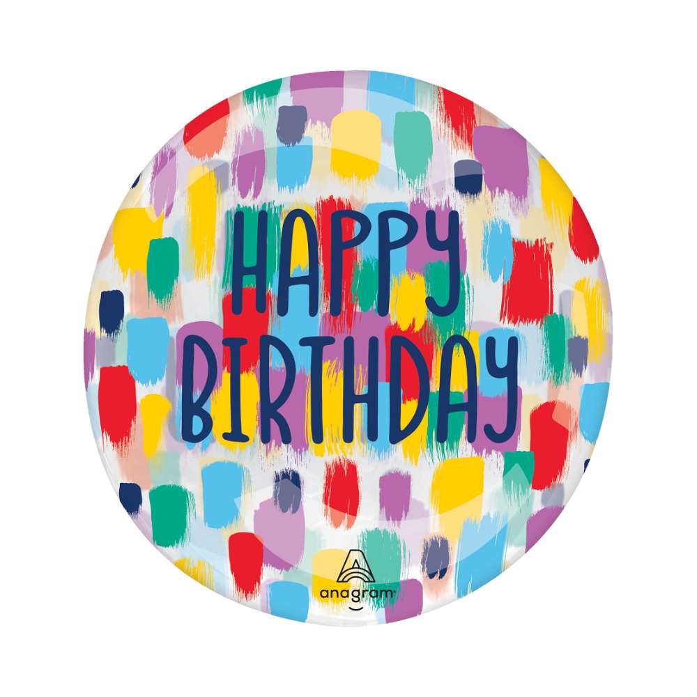 HB118 Orbz Painterly Happy Bday