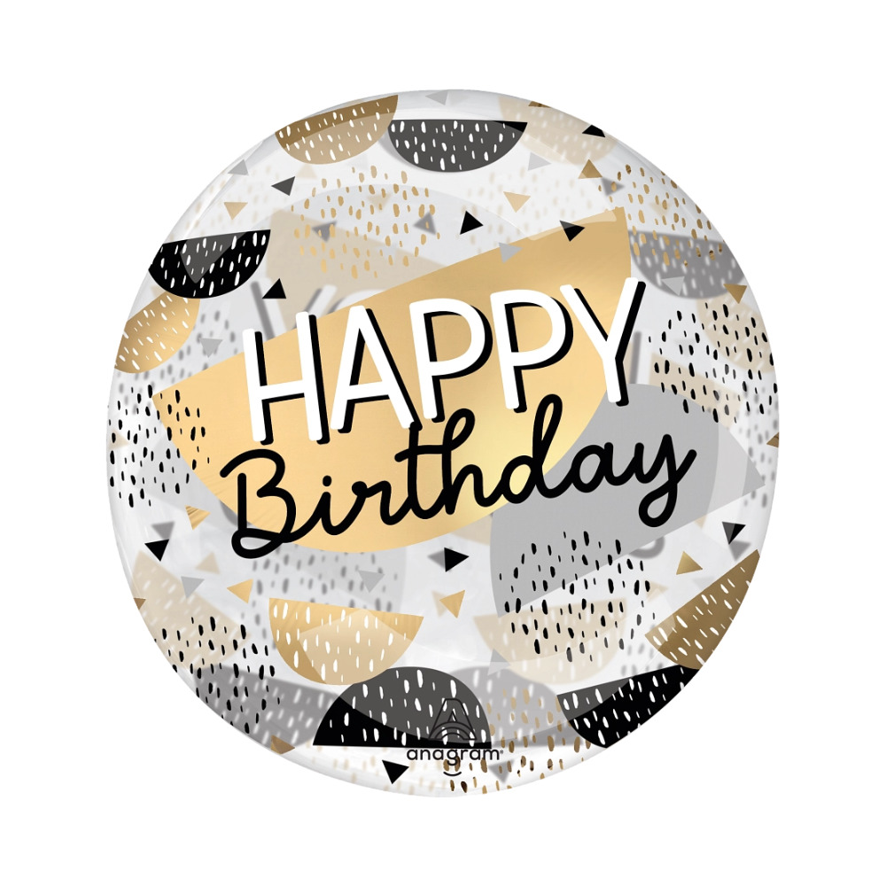 HB106 Orbz Happy Bday Black