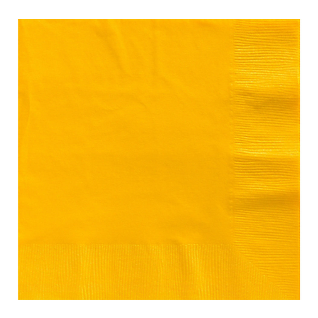 Servilleta Lunch Amarillo Brillante 40 pz