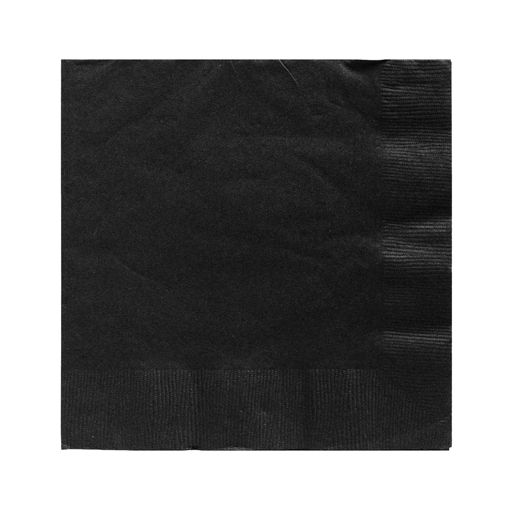 Servilleta Coctel Negro 40 pz