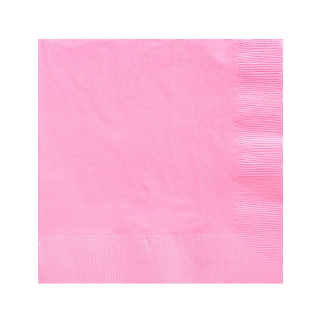 Servilleta Coctel Rosa Bebé 40 pz