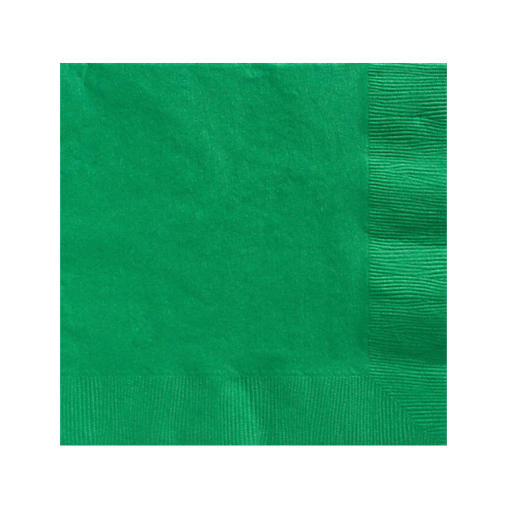 Servilleta Coctel Verde Bandera 40 pz