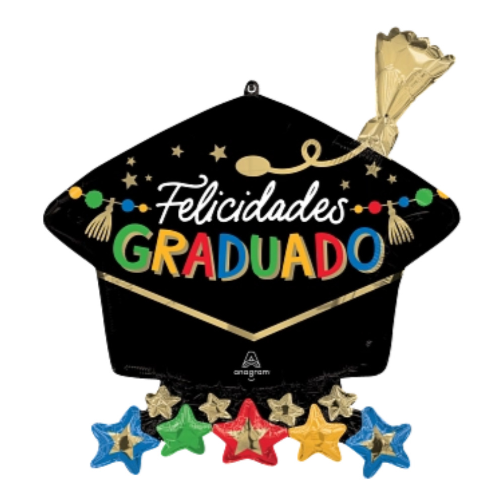 GRD208 Grad Party Felicidades Graduado 28"