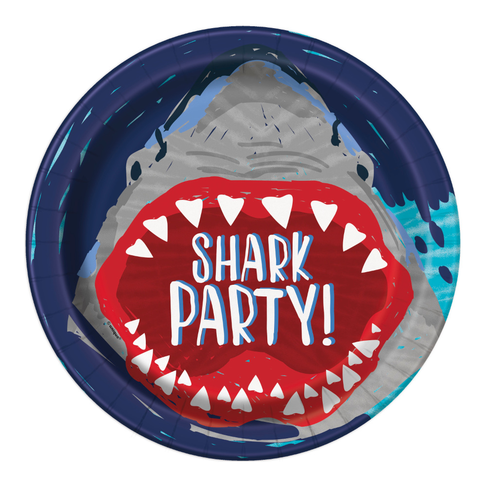 Plato 9 Shark Party 8pz