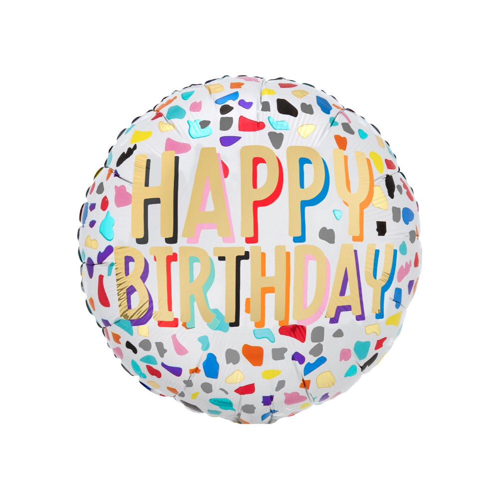 aaHBZZ Globo 18"Confetti Bday