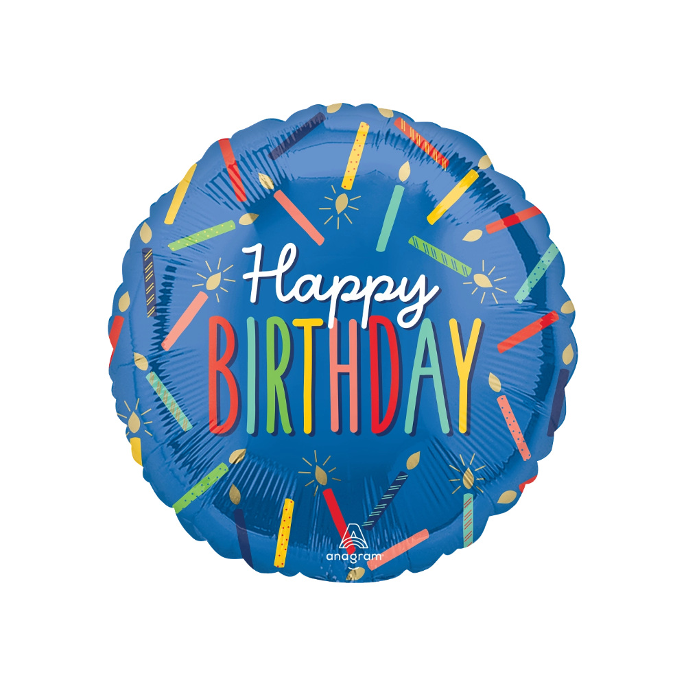 HB01 Globo 18" Satin Bday Wishes