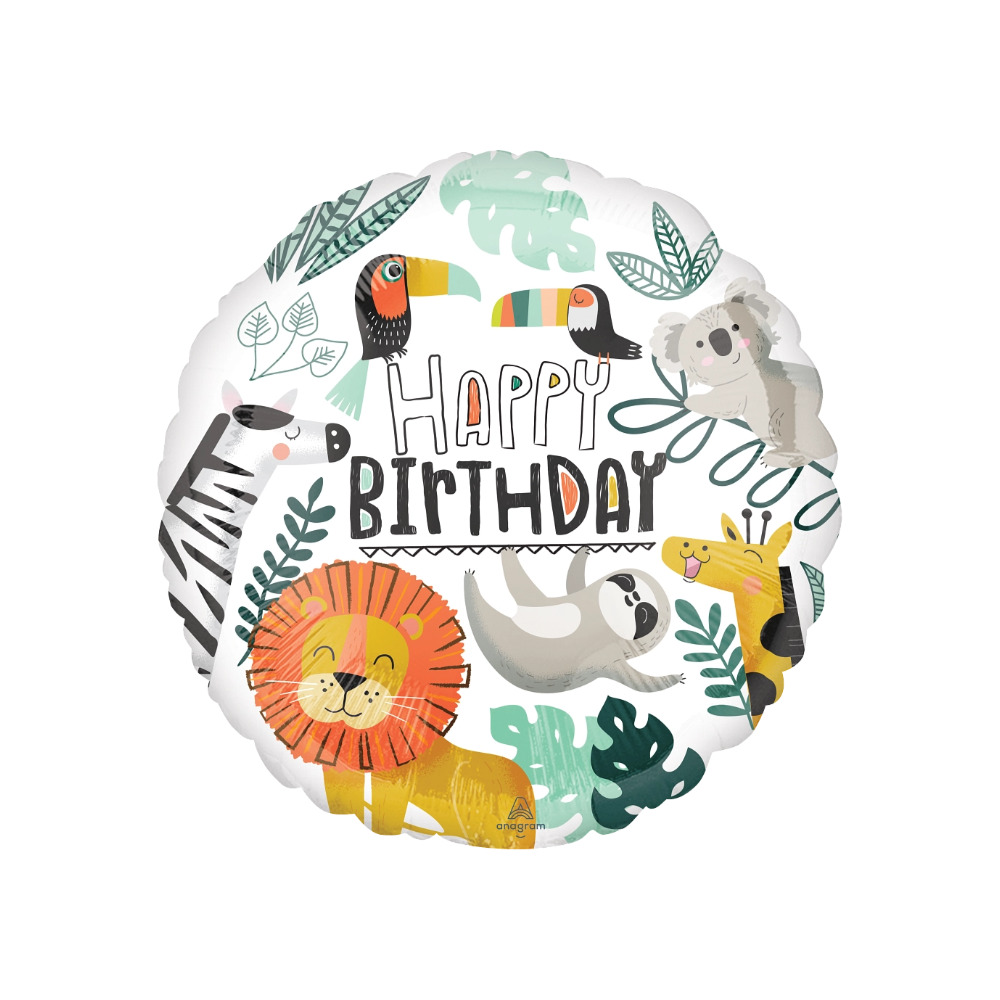 HB076 Get Wild Birthday 18"
