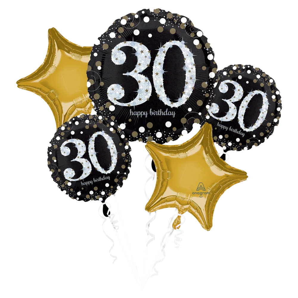 HB307 Bqt Sparkling Birthday 30