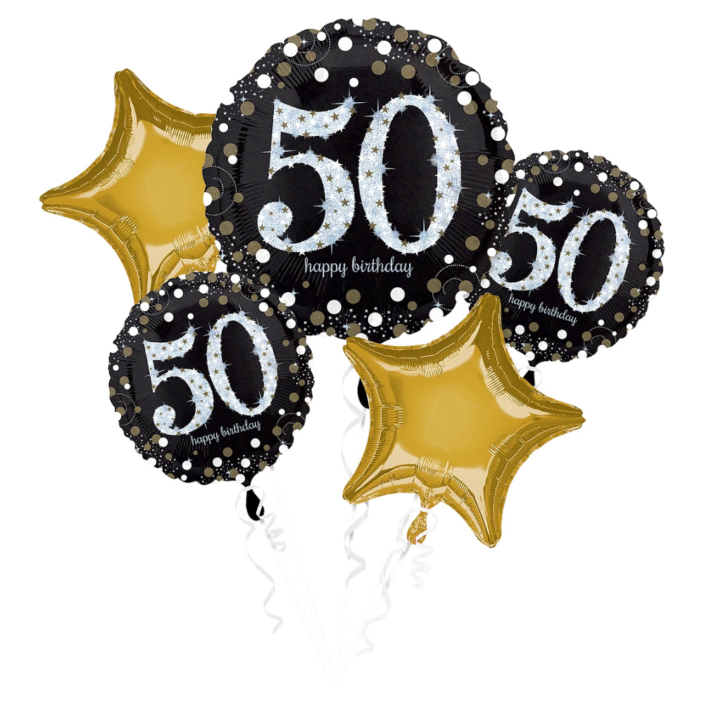 HB309 Bqt Sparkling Birthday 50