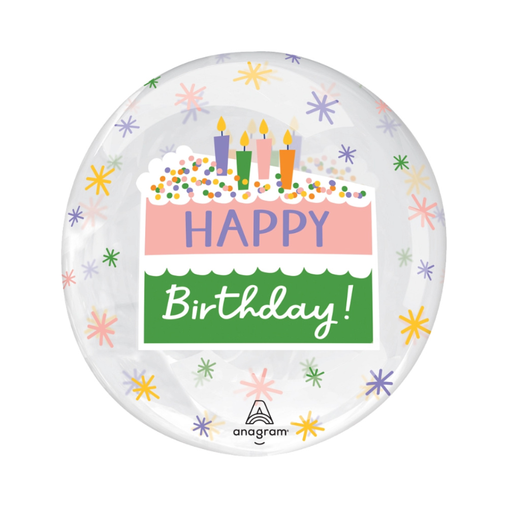 HB107 Orbz Happy Birthday Cake Slice