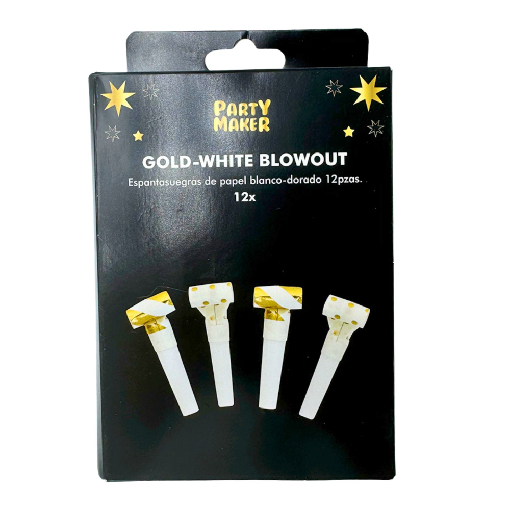 Espantasuegras Blanco-Dorado 12pz