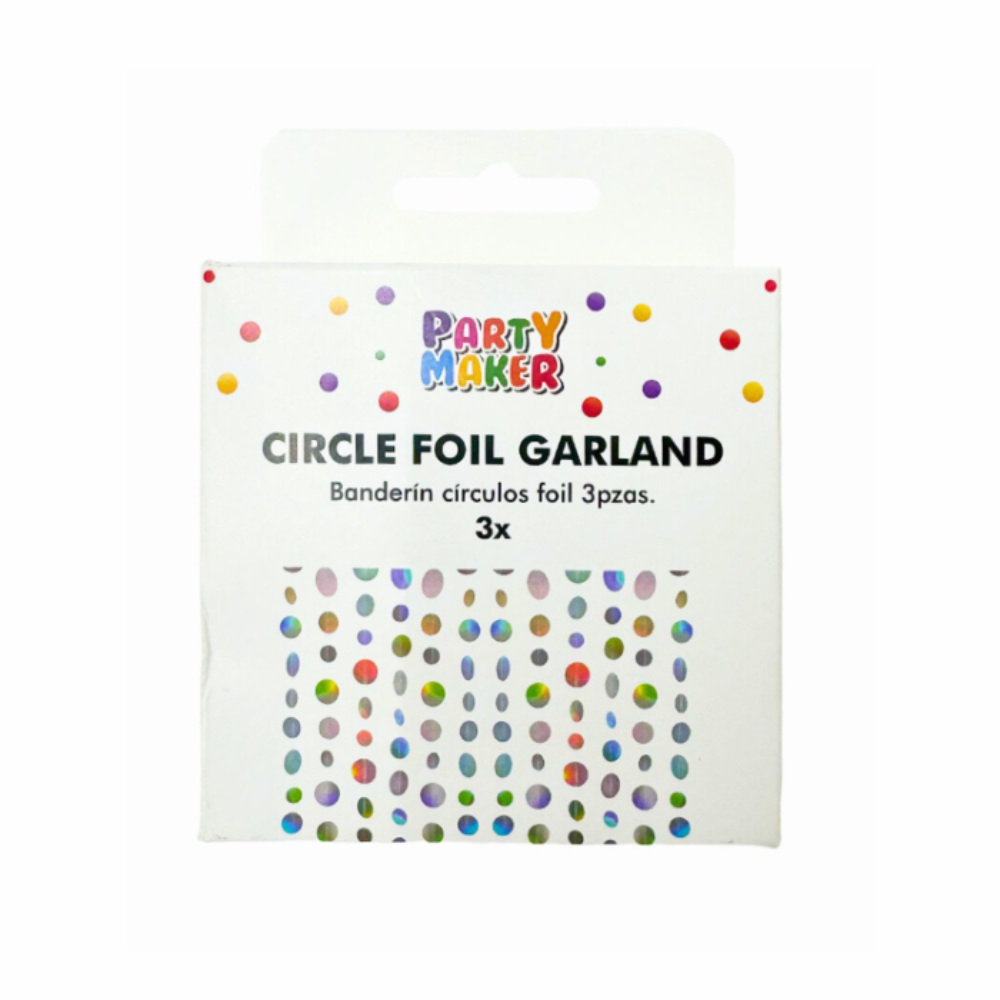 Banderín Circulos Foil
