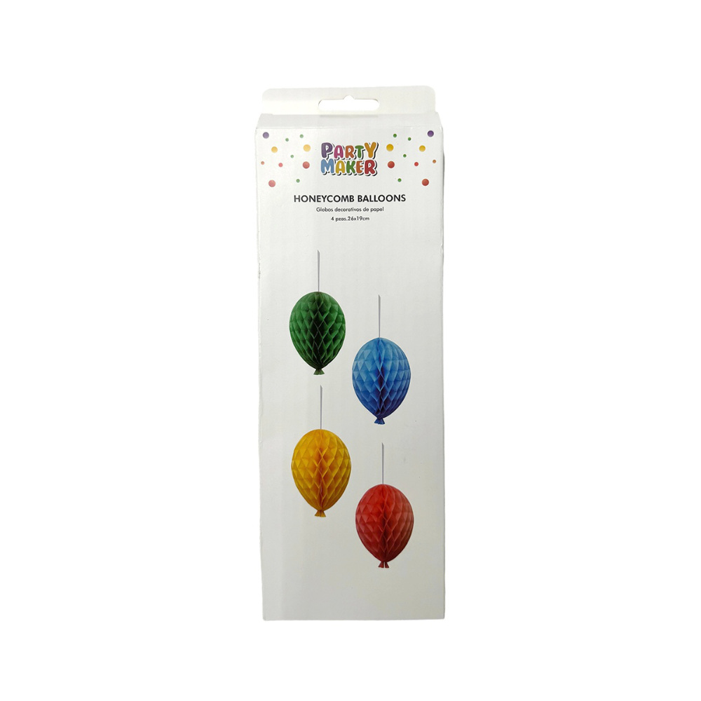 Globos decorativos de papel 4pz