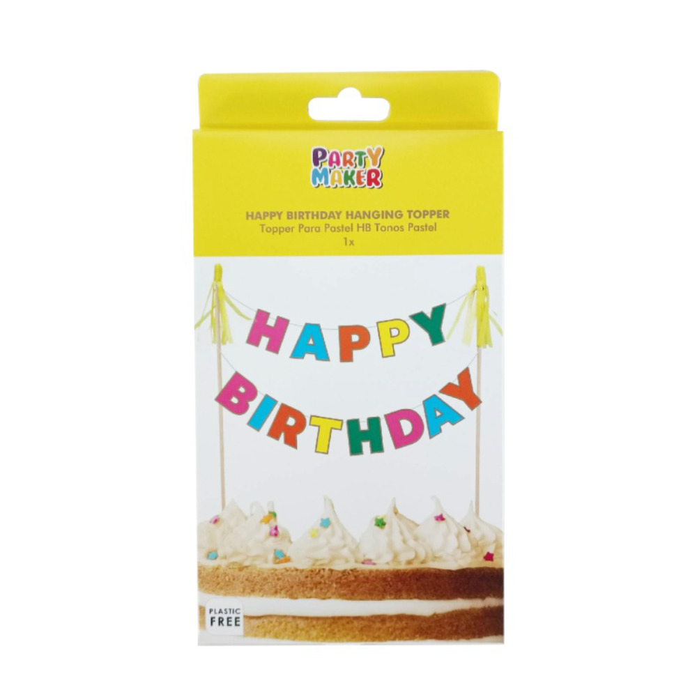 Topper para Pastel Mini Banner Premium