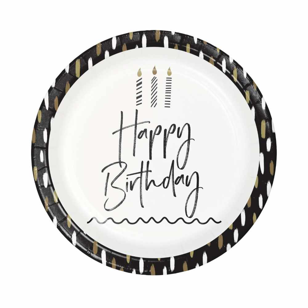 Plato 9" Golden Wishes 8pz