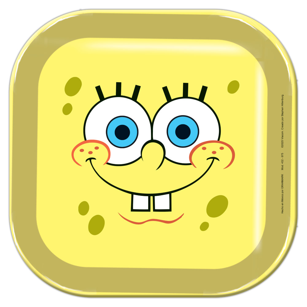 Plato 9 Bob Esponja 6pz