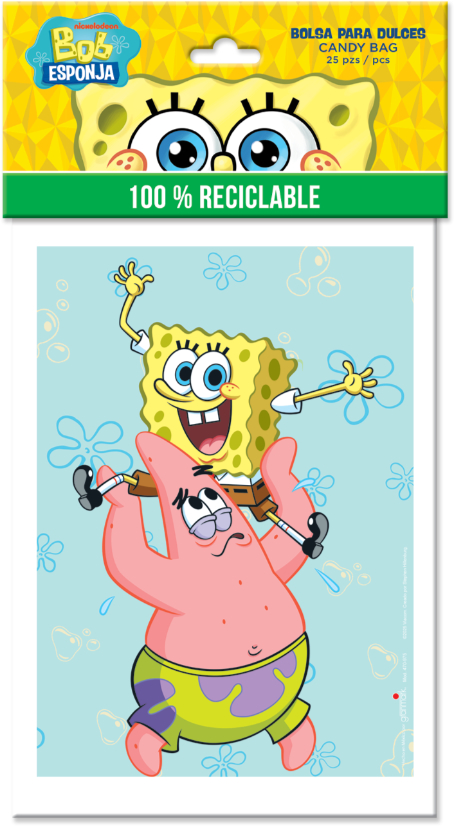Bolsa Dul Bob Esponja 25pz