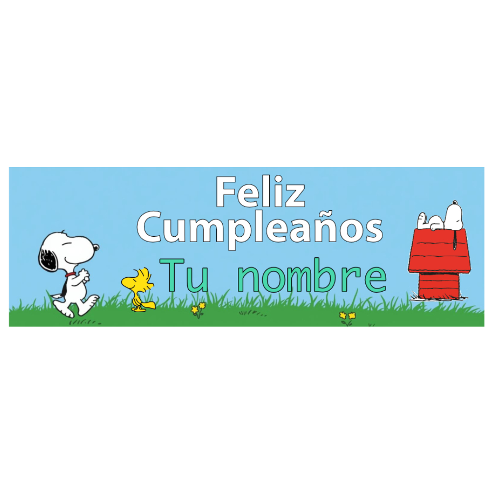 Banner Snoopy Personalizable