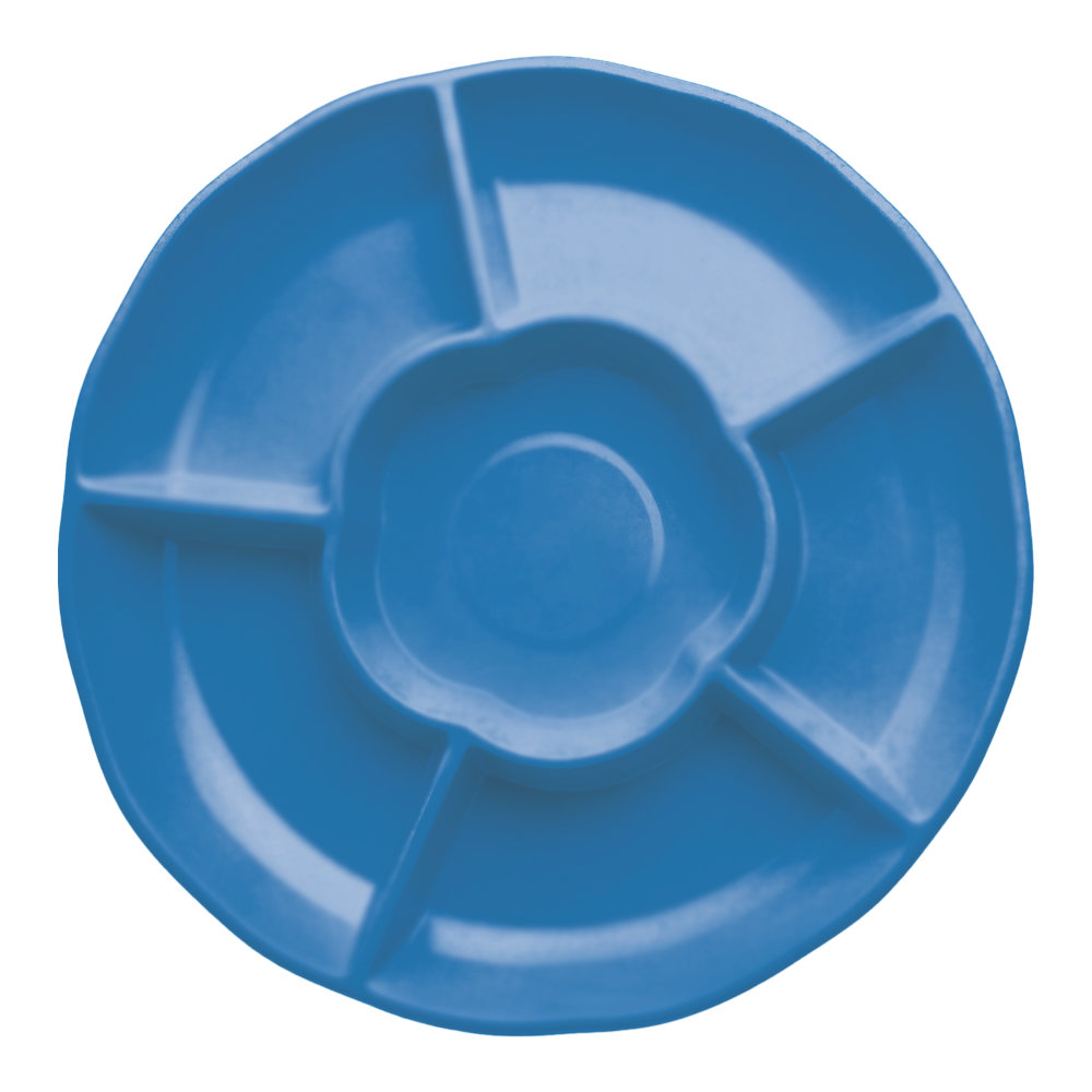Charola Redonda Azul Rey 3 pz