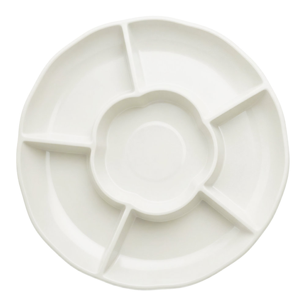 Charola Redonda Blanco C/3