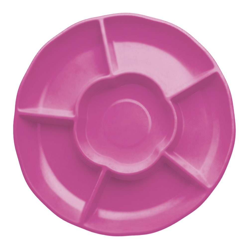 Charola Redonda Magenta 3 pz