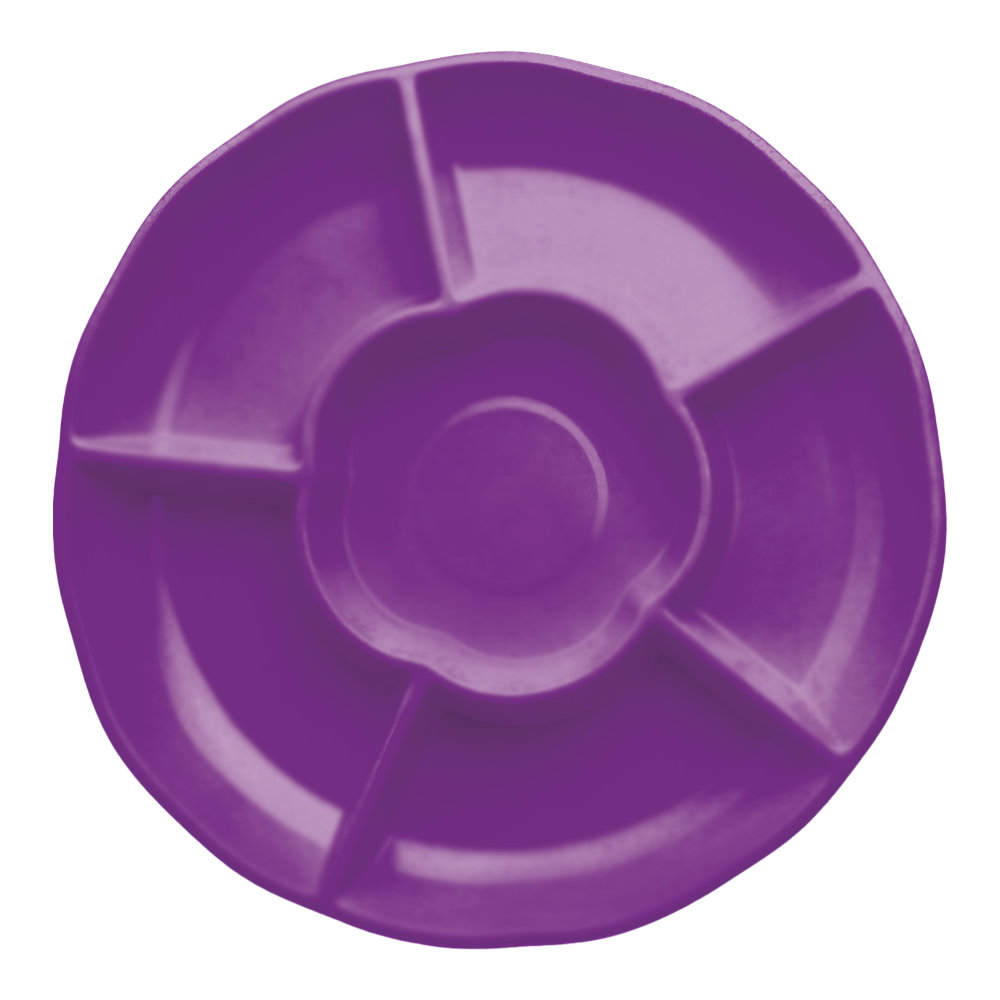 Charola Redonda Morado 3 pz