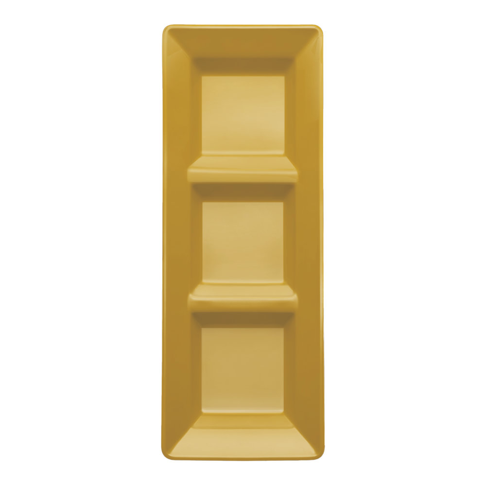 Charola Rectangular Oro C/3
