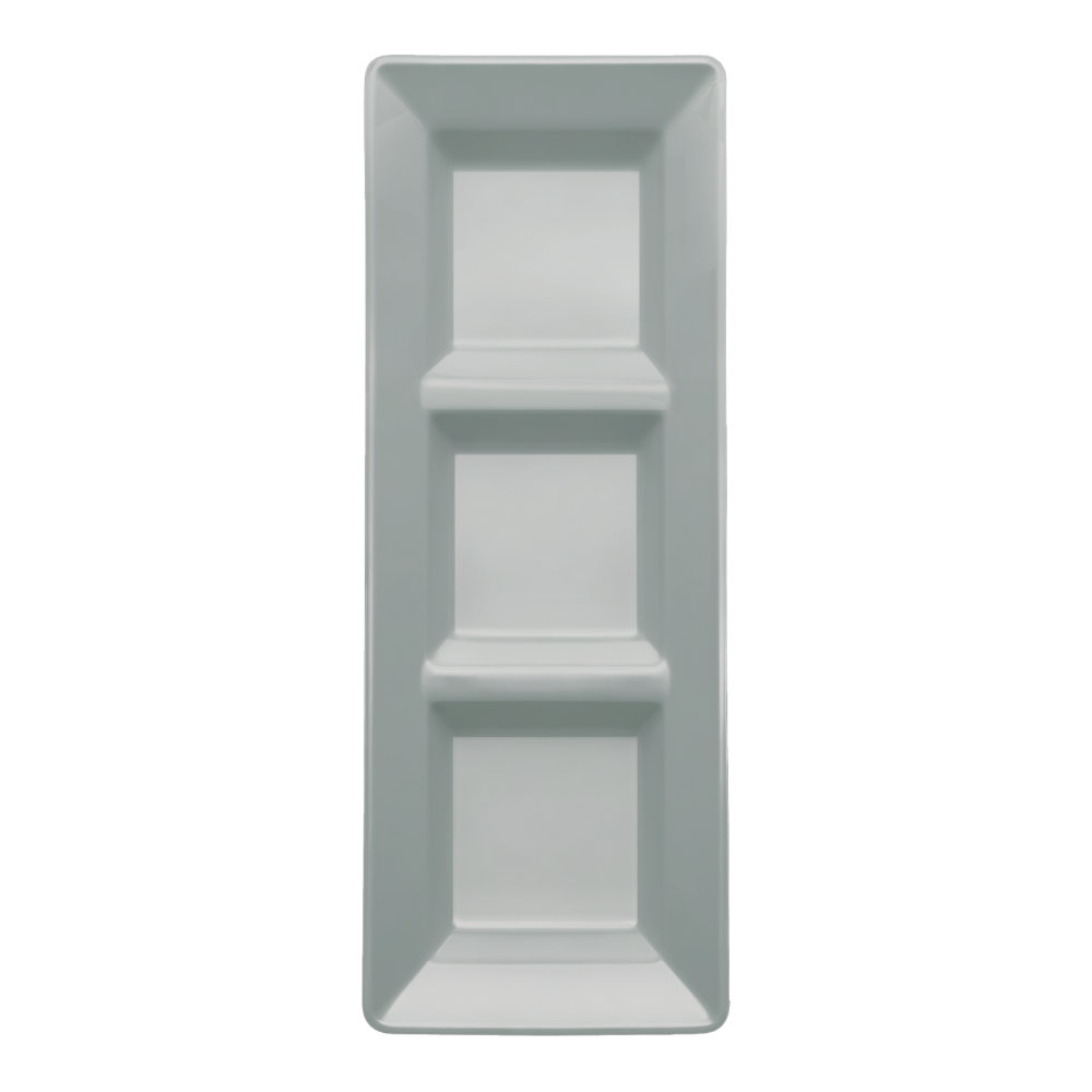 Charola Rectangular Plata 3 pz