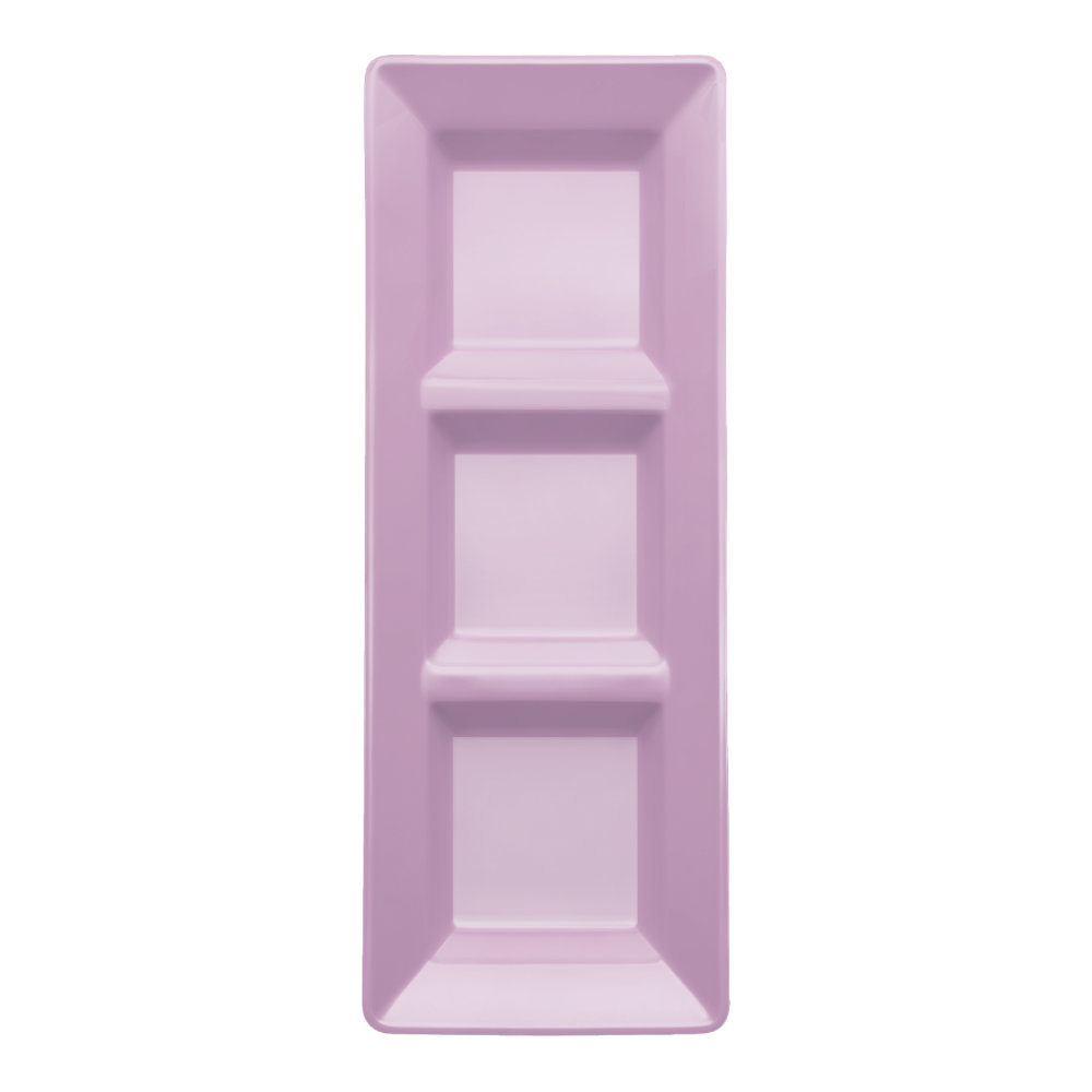 Charola Rectangular Lavanda C/3