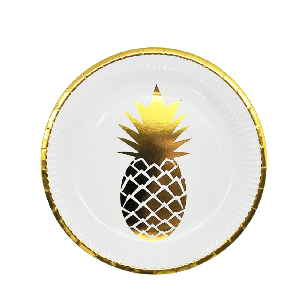Plato Piña Foil 8pz