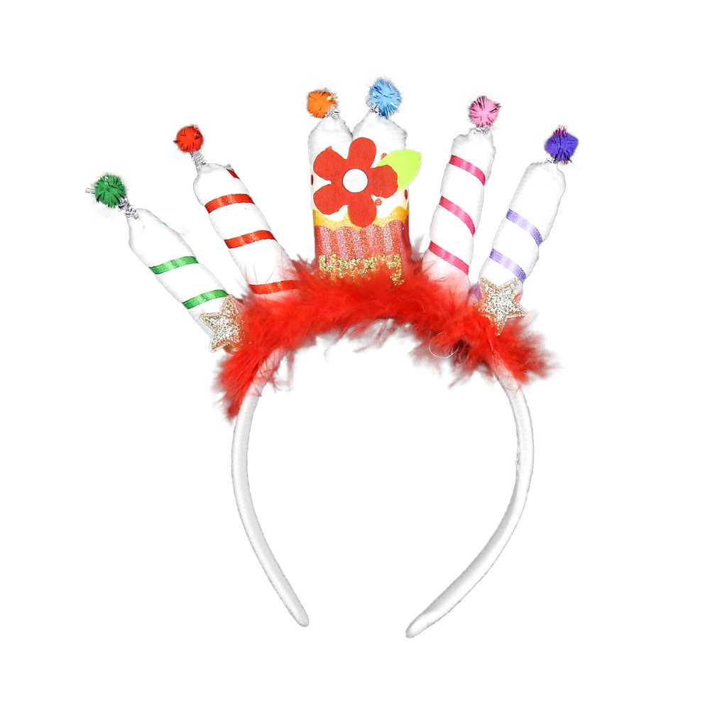 Diadema HBD Cake Candle